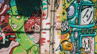 Street art in de wijk Florentin