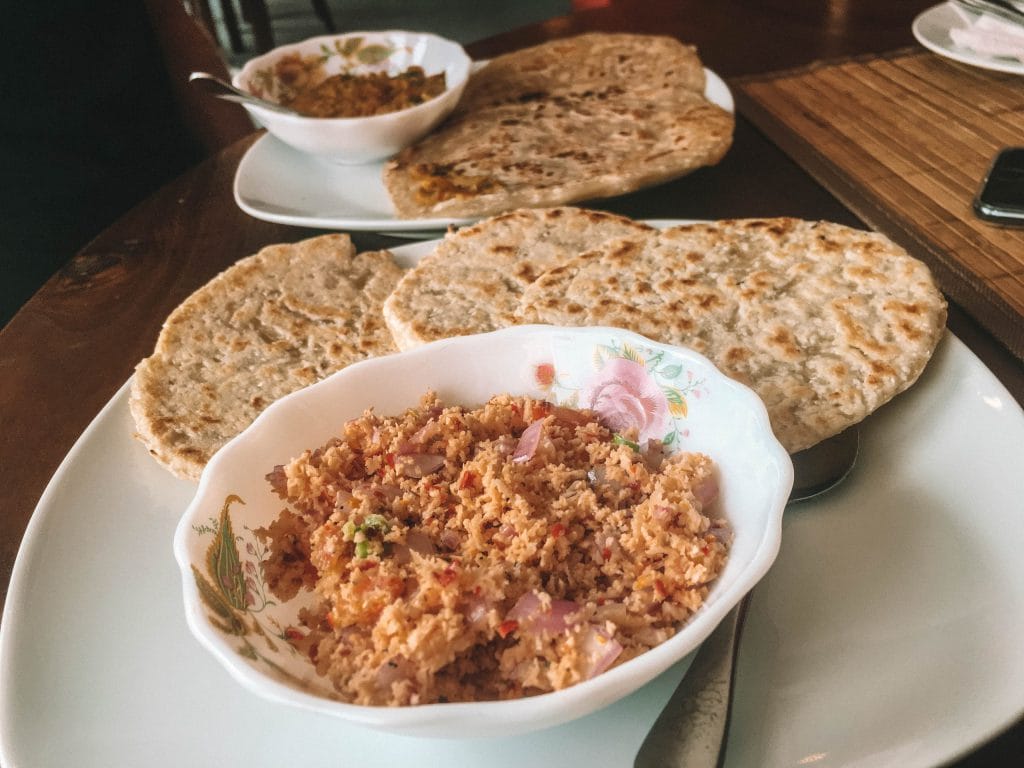 Roti and cocos sambal