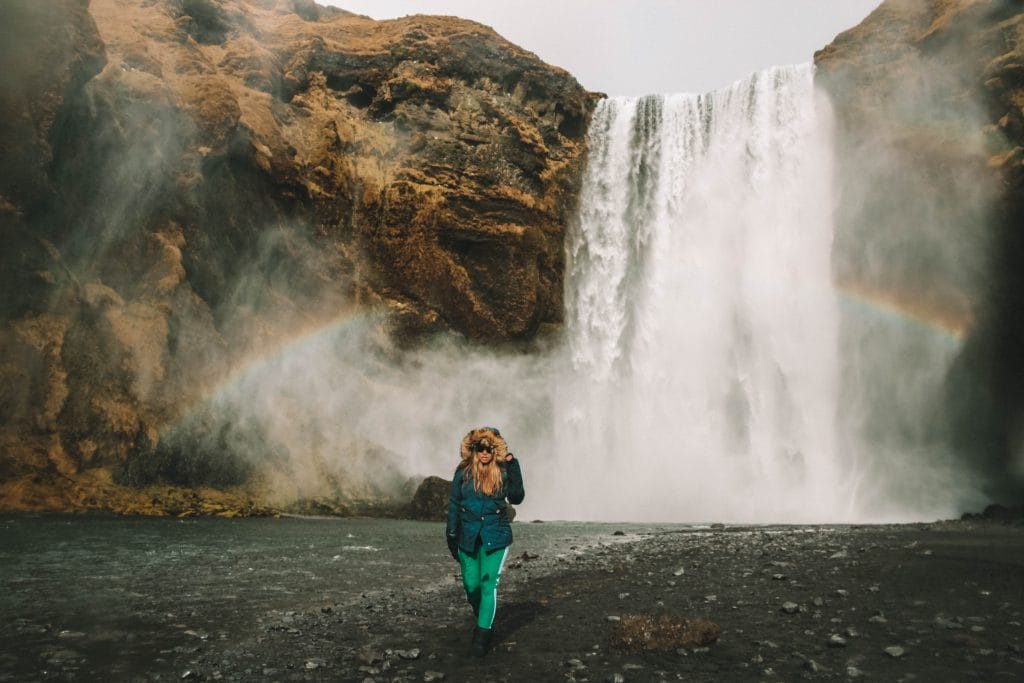 Skógafoss waterfall