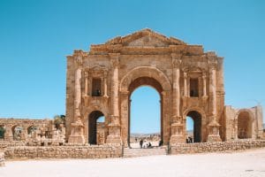 Ruïnes of Jerash - Arch of Hadrian