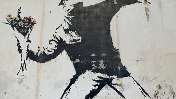 The Flower Thrower – Banksy Bethlehem