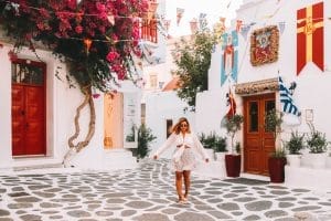 Agia Kyriaki square Mykonos town