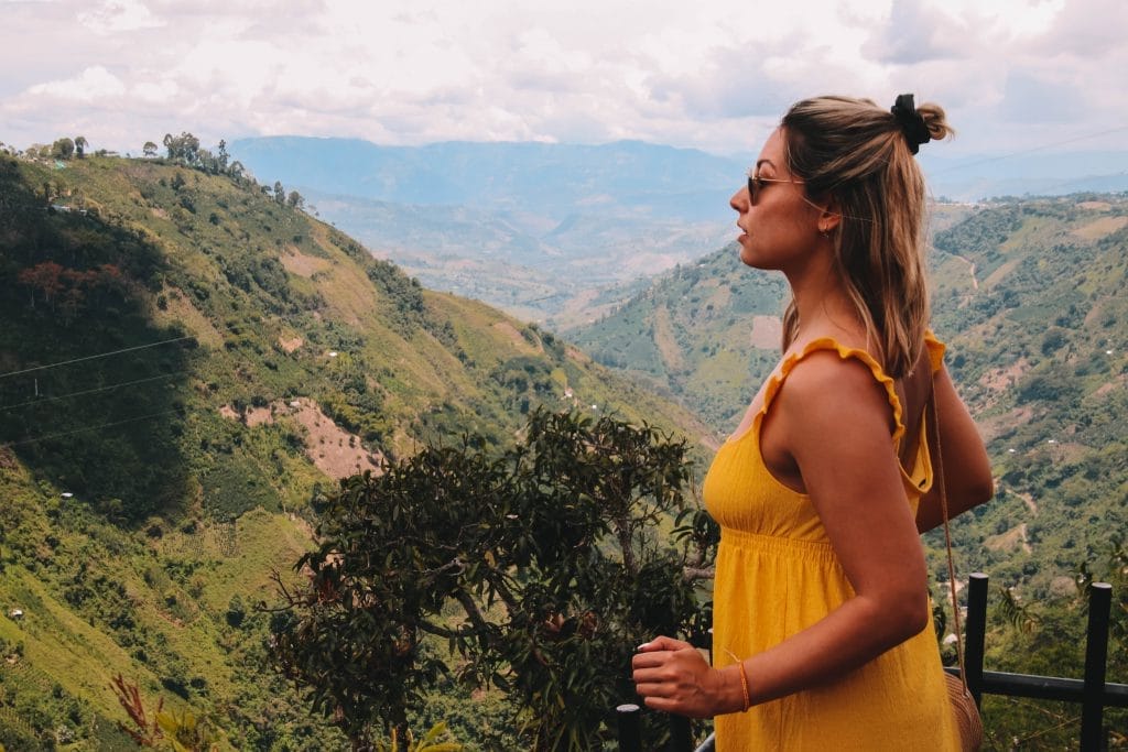 View Bordones waterfall San Agustin
