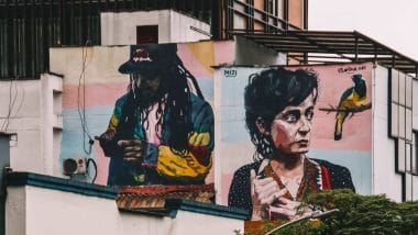 Street art El Poblado Medellín