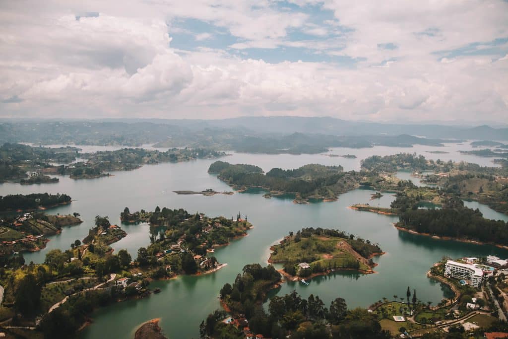 View from la piedra del Peñol