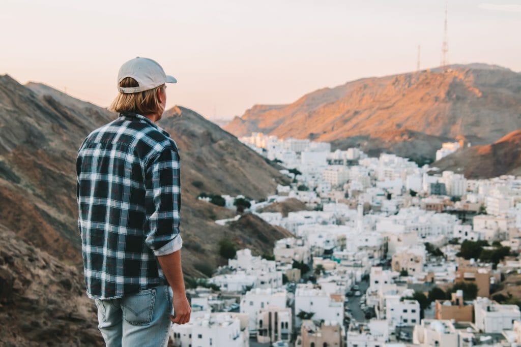 Sunset viewpoint Muscat