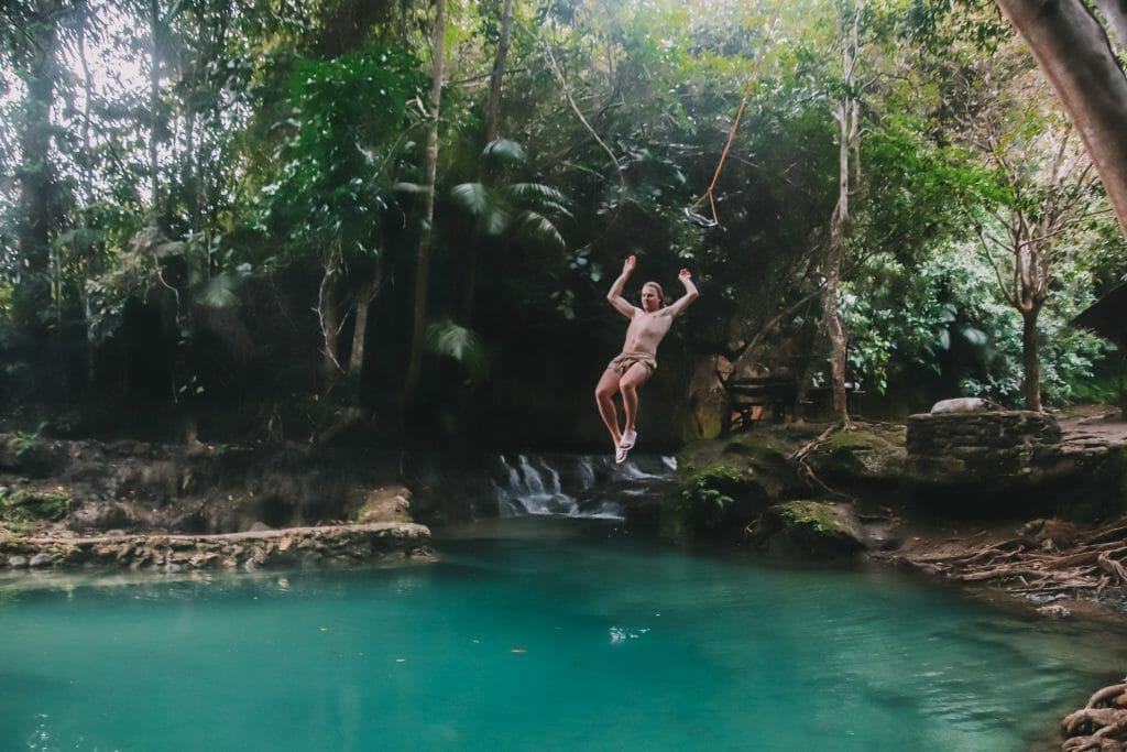 Tarzan Swing Locong Falls Siquijor