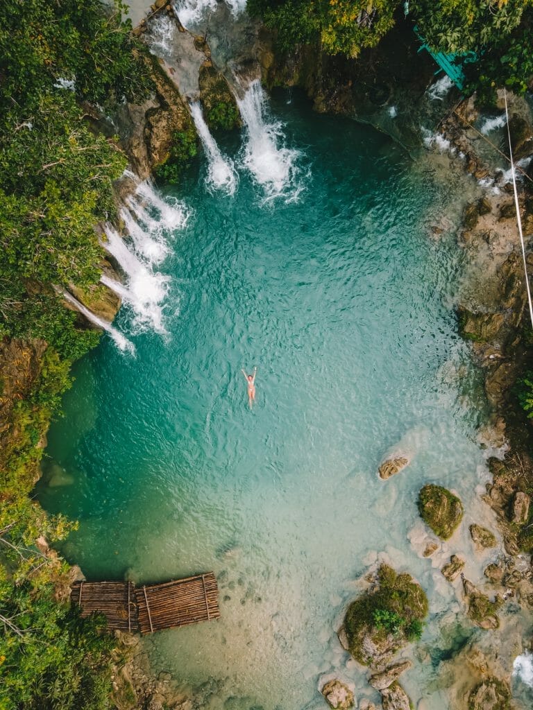 Cambugahay Falls Drone shot