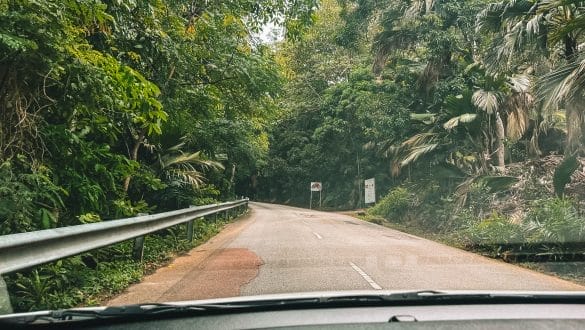 Driving in Praslin