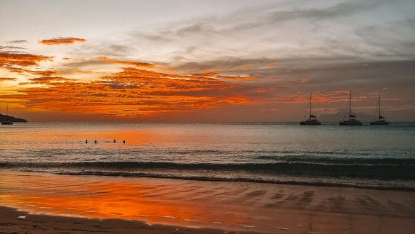 Sunset Beau Vallon Beach