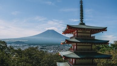 Chureito Pagoda Mount Fuji