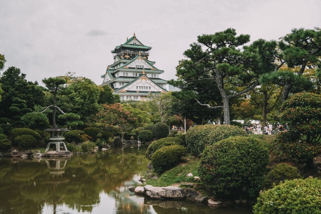 Osaka Castle en Nishinomaru Garden